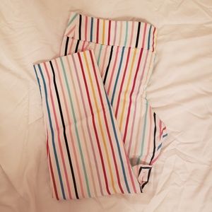 New York & Company Stripped Ankle Pants